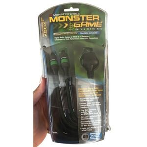 Monster Game Lightwave 100 X Fiber Optic Audio Cable for Original Xbox 10ft New